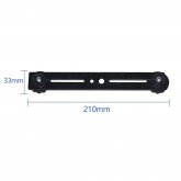New Double-head Bracket Fill Light Short Crossbar Dual-machine Light Stand Aluminum Alloy Bracket Live Support COD