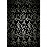 1.5x2.1m Photography Retro Damask Cloth Studio Props Background Vinyl Black COD