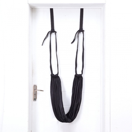 Aerial Yoga Fitness Hammock Door Swing Trapeze Elastic Stretch Strap Workout Sling COD