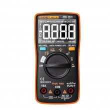 ANENG AN113D Intelligent Auto Measure True- RMS Digital Multimeter 6000 Counts Resistance Diode Continuity Tester Temperature AC/DC Voltage Current Meter Upgraded from AN8002 - Orange