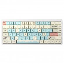 Bakeey YK75 84 Keys Low Profile Switch Mechanical Keyboard Tri-Mode BT5.0/2.4Ghz/USB OUTEMU Switch White Lighting Gaming Keyboard For Window Mac System C