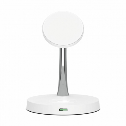 T269 15W 10W 7.5W 5W Dual Wireless Charger Fast Wireless Charging Pad for Qi-enabled Smart Phones for iPhone 12 13 14 14 Pro for Wireless Earbuds for Apple Watch