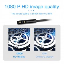 Professional Industrial HD 1080P Borescope Single Camera with 2.4 Inch LCD Screen 50 Meter Pipe Sewer Inspection IP68 Waterproof LED 2600mAh COD