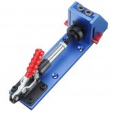 Fonson Upgrade XK-2 Pocket Hole Jig Wood Toggle Clamps with Drilling Bit Hole Puncher Locator Working Carpenter Kit COD