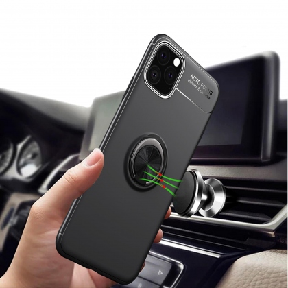 Bakeey 360º Rotating Magnetic Ring Holder Soft Silicone Shockproof Protective Case for iPhone 11 Pro Max 6.5 inch COD