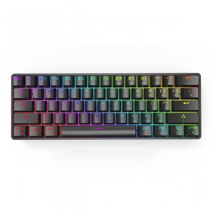DK61 bluetooth Mechanical Keyboard Blue Switch 61 Keys Dual Mode Wireless bluetooth5.0 + Type-C Wired RGB Backlit Gaming Keyboard COD