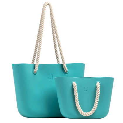 Jordan&Judy 6.3L 11.4L Silicone Beach Handbag Women Shoulder Storage Bag Tote Outdoor Travel COD