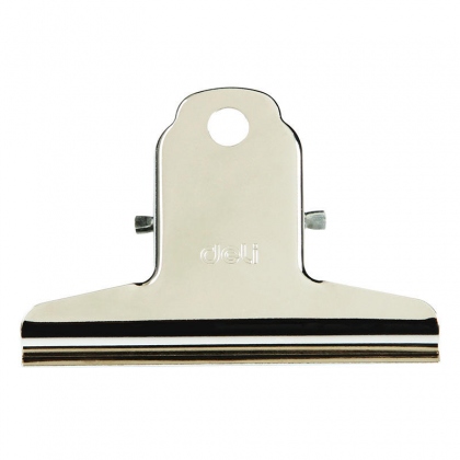 Deli 9533 4 Pcs/lot 76mm Large Yamagata Bill Tickets Clamp Board Clips Financial Binder Clips Metal Bill Holder Office and School Supplies COD