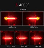 Bicycle Light USB Rechargeable Tail Light Warning Bike Rear Light Smart Wireless Remote Turn Signal Light LED Bicycle Lantern COD