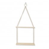1/2/3 Layers Wall Hanging Rack Rope Wood Wall Mounted Plant Flower Pot Storage Shelf Home Office Wall Decorations COD