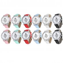 Fashion Queen King Watches To Daughter Son Love Mom Children's Trendy Watch Casual Belt Student Quartz Watch COD