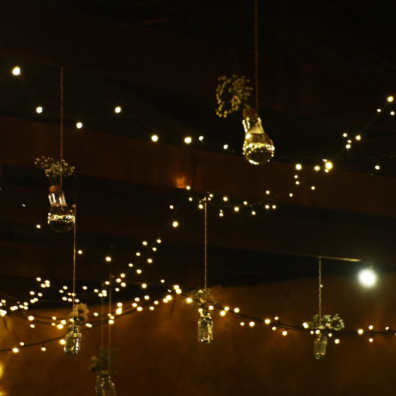 LED Solar Outdoor String Lights, Waterproof 12m 100LEDs and 7m 50LED String Lights for Christmas Garden and Party